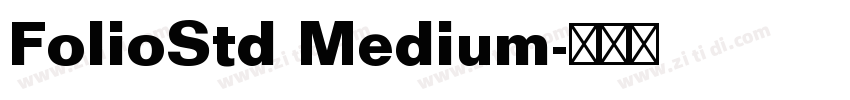FolioStd Medium字体转换